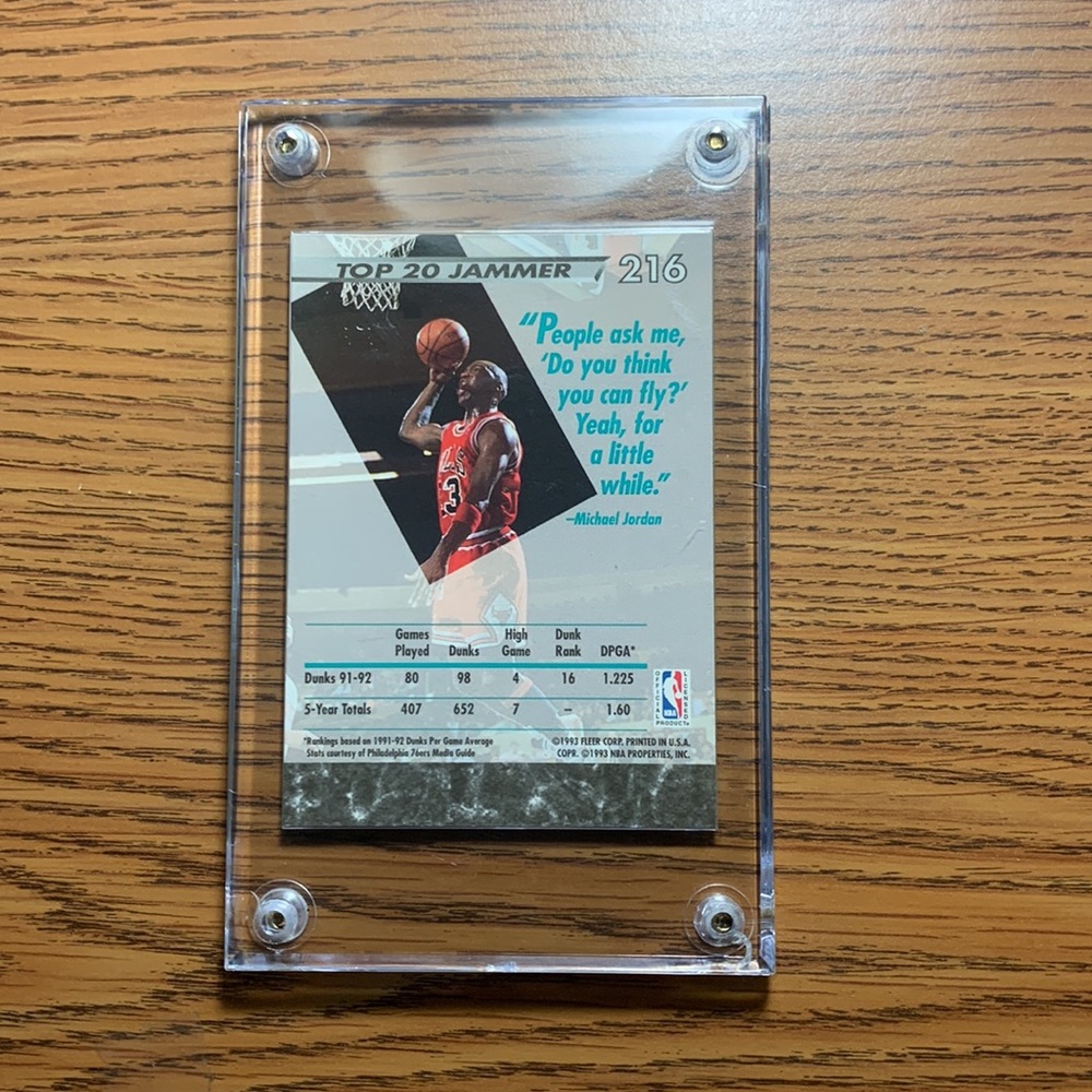 Michael Jordan Card - Picture 2 of 2